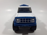 Vintage Buddy L Tow Truck AAA Emergency Service White and Blue Pressed Steel and Plastic Toy Car Vehicle Made in Macau
