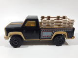 Vintage Tonka Farm Stake Truck Black and Beige Pressed Steel and Plastic Toy Car Vehicle Made in Mexico