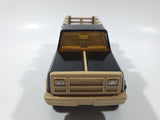 Vintage Tonka Farm Stake Truck Black and Beige Pressed Steel and Plastic Toy Car Vehicle Made in Mexico