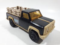 Vintage Tonka Farm Stake Truck Black and Beige Pressed Steel and Plastic Toy Car Vehicle Made in Mexico