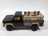 Vintage Tonka Farm Stake Truck Black and Beige Pressed Steel and Plastic Toy Car Vehicle Made in Mexico