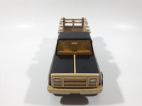 Vintage Tonka Farm Stake Truck Black and Beige Pressed Steel and Plastic Toy Car Vehicle Made in Mexico