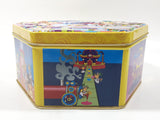 Wonka Candy Limited Edition Gift Tin Hexagon Shaped Embossed Metal Container