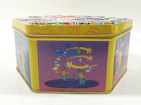 Wonka Candy Limited Edition Gift Tin Hexagon Shaped Embossed Metal Container