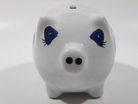 Vancouver Canucks NHL Ice Hockey White Ceramic Piggy Coin Bank Official NHL Product