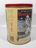 1991 Time For Cracker Jack Limited Edition Popcorn Confection 8" Tall Tin Metal Canister Second In Series