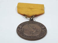 Vintage Scottish Highland Games Bellingham Bronze Medal Yellow Ribbon Award