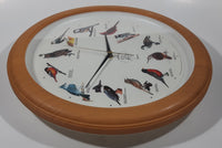 National Audubon Society 13 1/4" Faux Wood Wall Clock with Hourly Bird Sounds