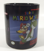 2017 Paladone SNES Super Nintendo Entertainment System Super Mario World 3 3/4" Tall Black Heat Change Ceramic Coffee Mug Cup