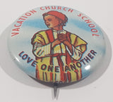 Vintage Abingdon Vacation Church School Love One Another 1" Button Pin