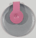 Vintage Pink Fold Over Style 7/8" Metal Tab Clip Pin