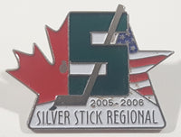 2005 - 2006 Silver Stick Regional #5 1" x 1 1/4" Enamel Metal Lapel Pin