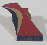 2000 Carnival Cruises Elation 7/8" x 7/8" Enamel Metal Lapel Pin