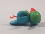 Blue and Green Bird 1 5/8" Tall Plastic Toy Figure