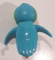 Blue and Green Bird 1 5/8" Tall Plastic Toy Figure