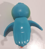 Blue and Green Bird 1 5/8" Tall Plastic Toy Figure