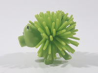 Koosh Ball Style Farm Animal Critter Green Pig 1 3/4" Toy Spiky Figure