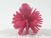 Koosh Ball Style Farm Animal Critter Pink Pig 1 3/4" Toy Spiky Figure