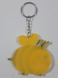 Rubber Bumble Bee Key Chain Ring
