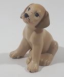 Light Brown Colored Sitting Dog 2 3/8" Tall Toy Figure