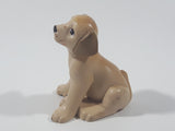 Light Brown Colored Sitting Dog 2 3/8" Tall Toy Figure