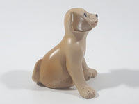 Light Brown Colored Sitting Dog 2 3/8" Tall Toy Figure