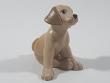 Light Brown Colored Sitting Dog 2 3/8" Tall Toy Figure