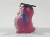 Disney JP Pink Owl Bird in Graduation Cap 1 3/4" Tall Toy Figure