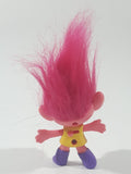 2020 McDonald's Trolls World Tour Party Poppy Pink and Yellow 5 1/2" Tall Toy Figure