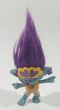 2020 McDonald's Trolls World Tour Party Branch Blue and Purple 5 1/2" Tall Toy Figure