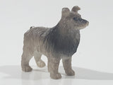 Sheltie Shetland Sheep Dog Style 1 1/2" Long PVC Toy Figure