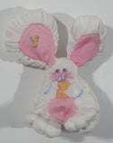 1987 Fisher Price Quaker Oats Smooshies Bunny Rabbit 4" Tall Stuffed Animal Plush Toy