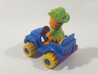 1988 McDonald's Garfield Blue Safari Jeep with Garfield Figure 2 3/4" Toy Car Vehicle