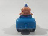 1988 McDonald's Turbo Macs Officer Big Mac Blue Toy Pull Back Friction Motorized Plastic Toy Car Vehicle - Happy Meals