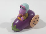 1987-1988 Green Fraggle Rock Mockey Eggplant Shaped Toy Car Vehicle McDonald's Happy Meal Toy