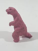 Vintage Diener Style Pink Standing Bear 2" Tall Rubber Eraser Toy Figure