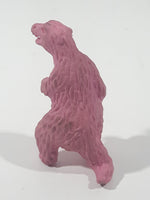 Vintage Diener Style Pink Standing Bear 2" Tall Rubber Eraser Toy Figure