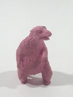 Vintage Diener Style Pink Standing Bear 2" Tall Rubber Eraser Toy Figure