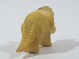 Vintage Diener Style Yellow Triceratops Dinosaur 1 3/4" Long Rubber Eraser Pencil Topper