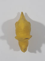 Vintage Diener Style Yellow Triceratops Dinosaur 1 3/4" Long Rubber Eraser Pencil Topper