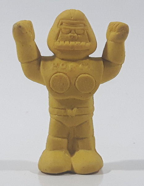 Vintage Diener Yellow Alien Robot Borta 1 7/8" Tall Rubber Eraser