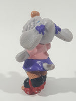 Vintage 1985 Ganz Bros Toys Wrinkles Puppy Dog Wearing Rollerskates 2 1/2" Tall Toy Figure