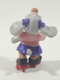 Vintage 1985 Ganz Bros Toys Wrinkles Puppy Dog Wearing Rollerskates 2 1/2" Tall Toy Figure