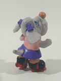 Vintage 1985 Ganz Bros Toys Wrinkles Puppy Dog Wearing Rollerskates 2 1/2" Tall Toy Figure