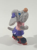 Vintage 1985 Ganz Bros Toys Wrinkles Puppy Dog Wearing Rollerskates 2 1/2" Tall Toy Figure