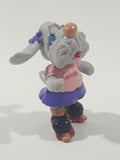 Vintage 1985 Ganz Bros Toys Wrinkles Puppy Dog Wearing Rollerskates 2 1/2" Tall Toy Figure