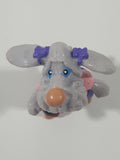 Vintage 1985 Ganz Bros Toys Wrinkles Puppy Dog Wearing Rollerskates 2 1/2" Tall Toy Figure