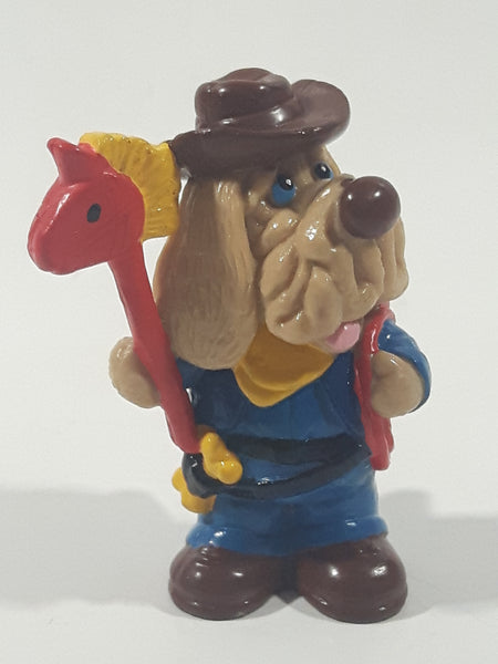 Vintage 1985 Ganz Bros Toys Wrinkles Puppy Dog as a Cowboy 2 1/2" Tall Toy Figure