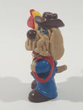 Vintage 1985 Ganz Bros Toys Wrinkles Puppy Dog as a Cowboy 2 1/2" Tall Toy Figure