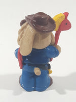 Vintage 1985 Ganz Bros Toys Wrinkles Puppy Dog as a Cowboy 2 1/2" Tall Toy Figure